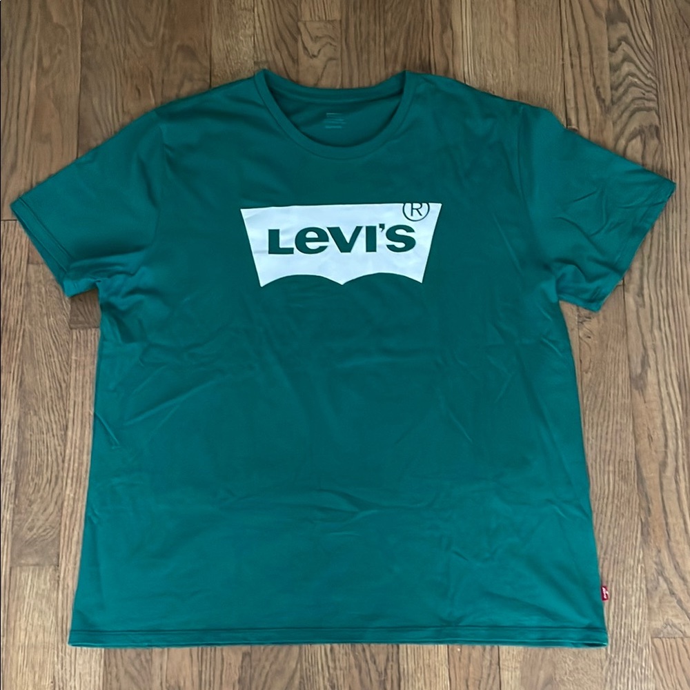 Levi's Green Men's Logo Graphic T-Shirt Size XXL